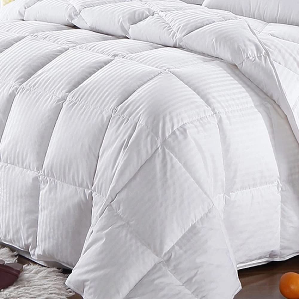 Premium 1000-TC Egyptian Cotton Down Comforter - All-Season King Size Duvet Insert (102