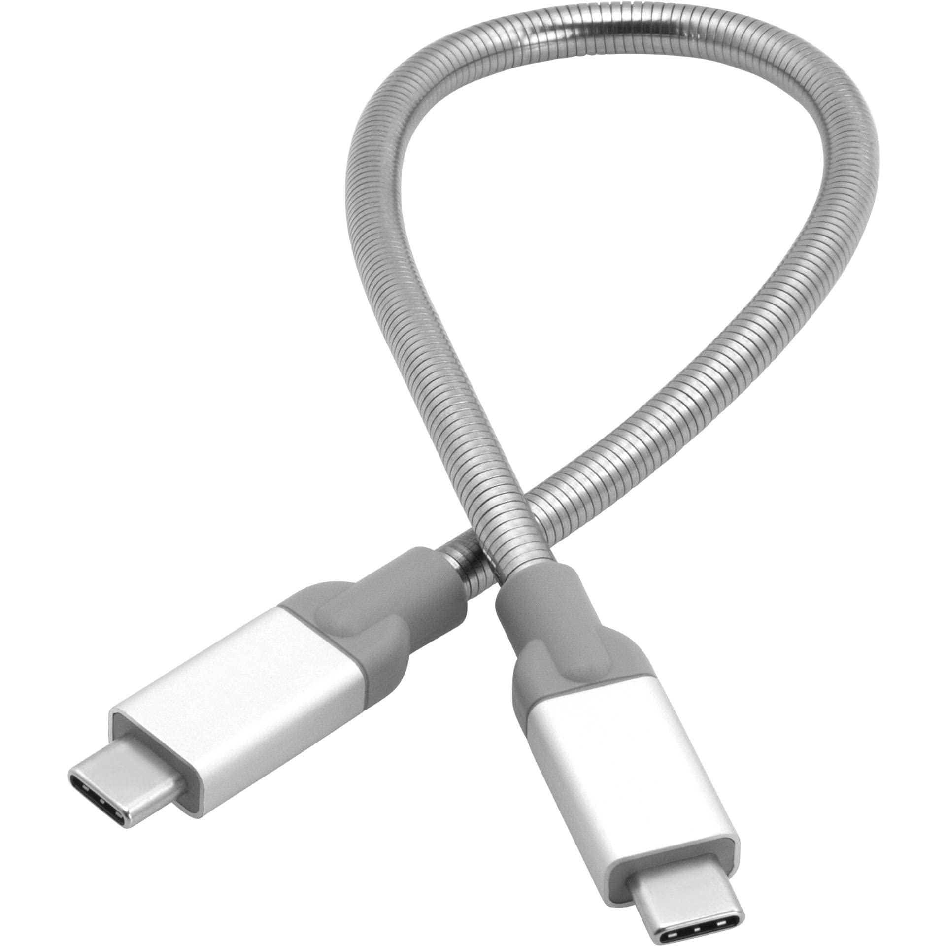 Verbatim USB-C to USB-C Charging Cable 30cm - Durable Fast Charger with Flexible Stainless Steel Connector for Android Smartphones & Mobile Devices - Perfect for Home, Office & Travel Charging