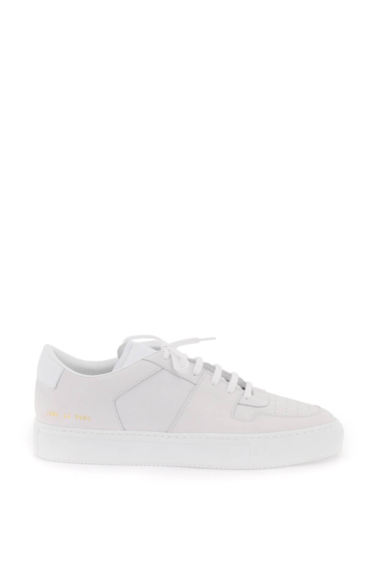 Common Projects Decades Low Sneakers - Minimalist White Leather Sneakers for Men - Perfect for Casual Wear, Office & Everyday Outfits