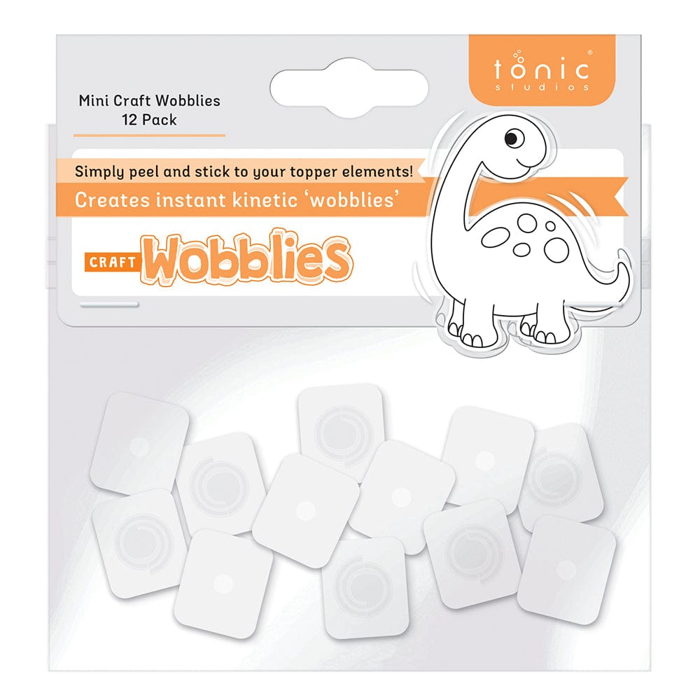 Tonic Studios Mini Craft Wobblies 12 Pack - Fun DIY Crafting Tools for Scrapbooking, Card Making & Paper Crafts (Model 5308e)