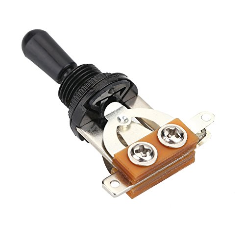 Premium 3-Way Toggle Switch for Electric Guitar - Metal Pickup Selector Replacement Part (Black) | Perfect for Gibson, Fender & DIY Guitar Repairs | Stage & Studio Use