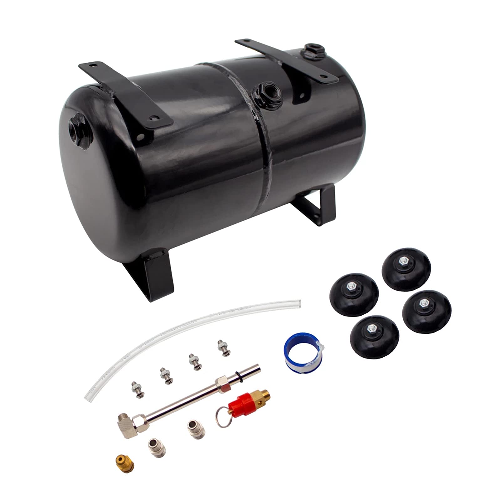 Toplionace AS18B AS186 Air Compressor Spray Gun with 3.5L Air Storage Tank - 4 Hole Airbrush Kit for Painting, DIY Projects & Automotive Touch-Ups - Perfect for Home Workshops, Art Studios & Car Repair