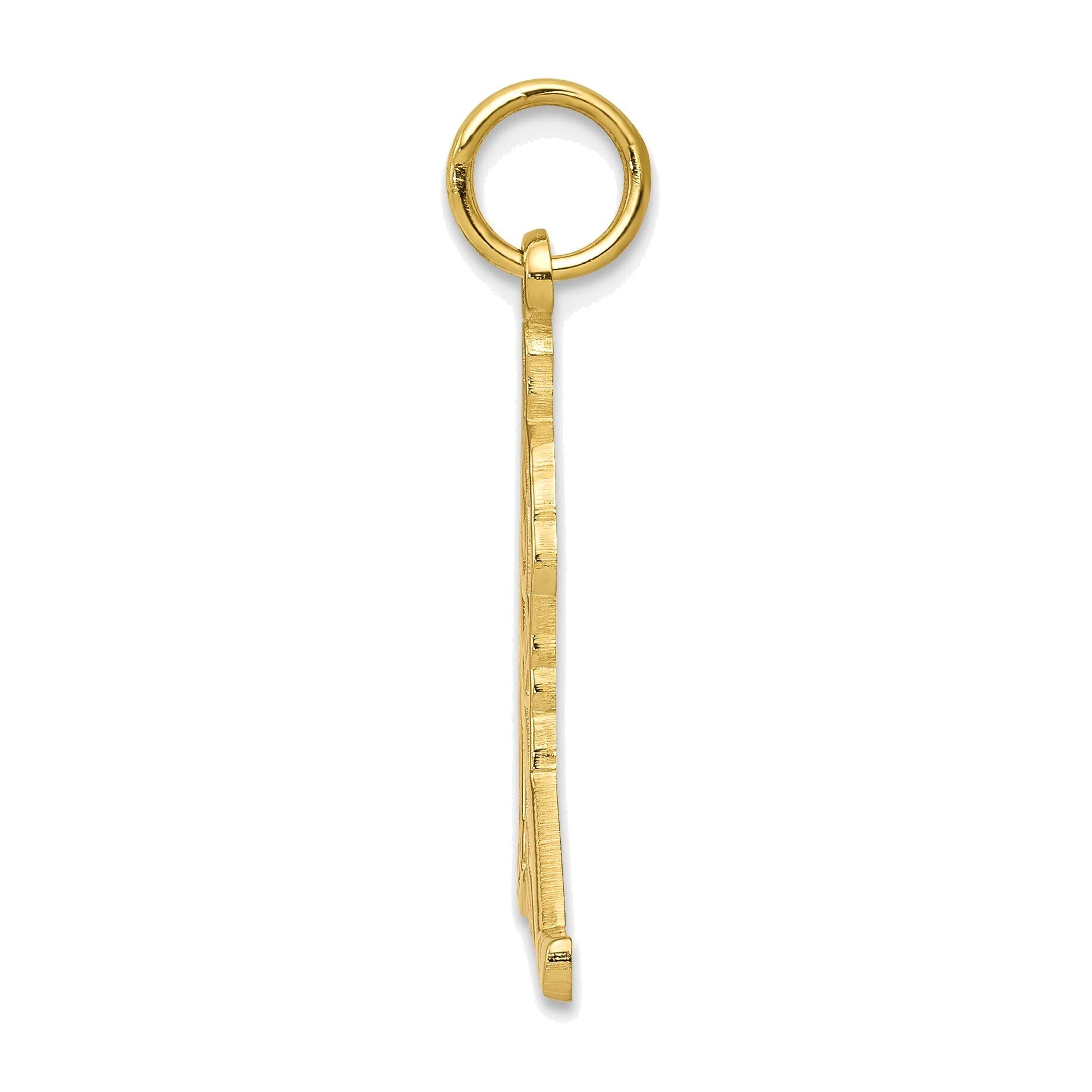 10K Yellow Gold Hockey Charm Jewelry for Sports Fans