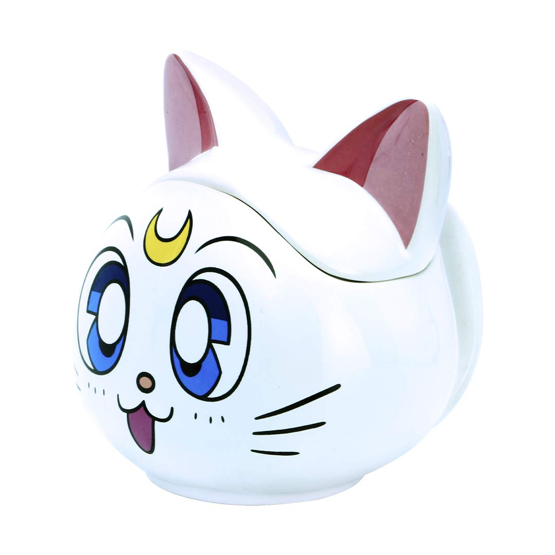 Sailor Moon Luna & Artemis 3D Ceramic Coffee Mug Set - 11.5 Oz Anime Themed Tea Cups - Perfect for Manga Fans, Home & Kitchen Essentials, Unique Gift for Anime Lovers - Ideal for Coffee, Tea, Hot Chocolate & Collectible Display