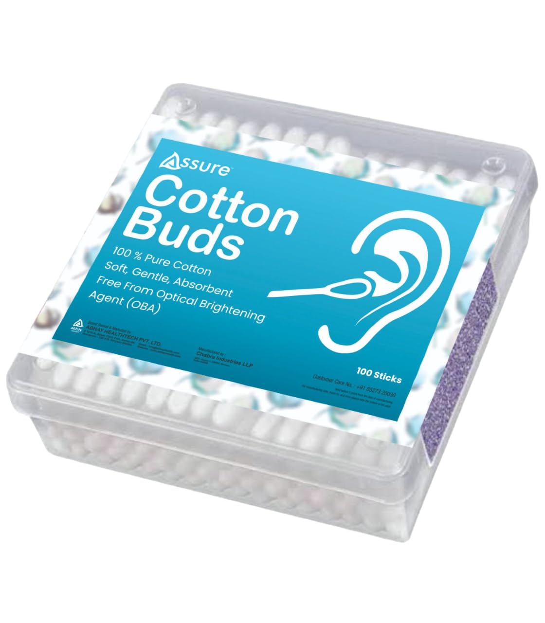 Premium White Cotton Swabs for Makeup, Nail Polish Removal & Ear Cleaning – 400 Stems (800 Tips) – Soft & Gentle Beauty Applicators for Daily Hygiene & Cosmetic Use