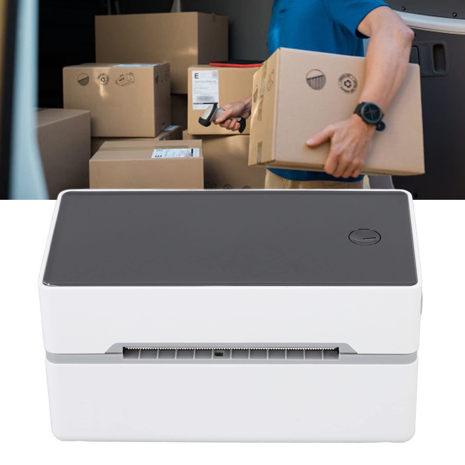 EXCLUZO Thermal Receipt Printer - 203 DPI Wireless USB POS Printer for Business & Home Use (100-240V) - Perfect for Retail Stores, Restaurants & Home Office Receipt Printing