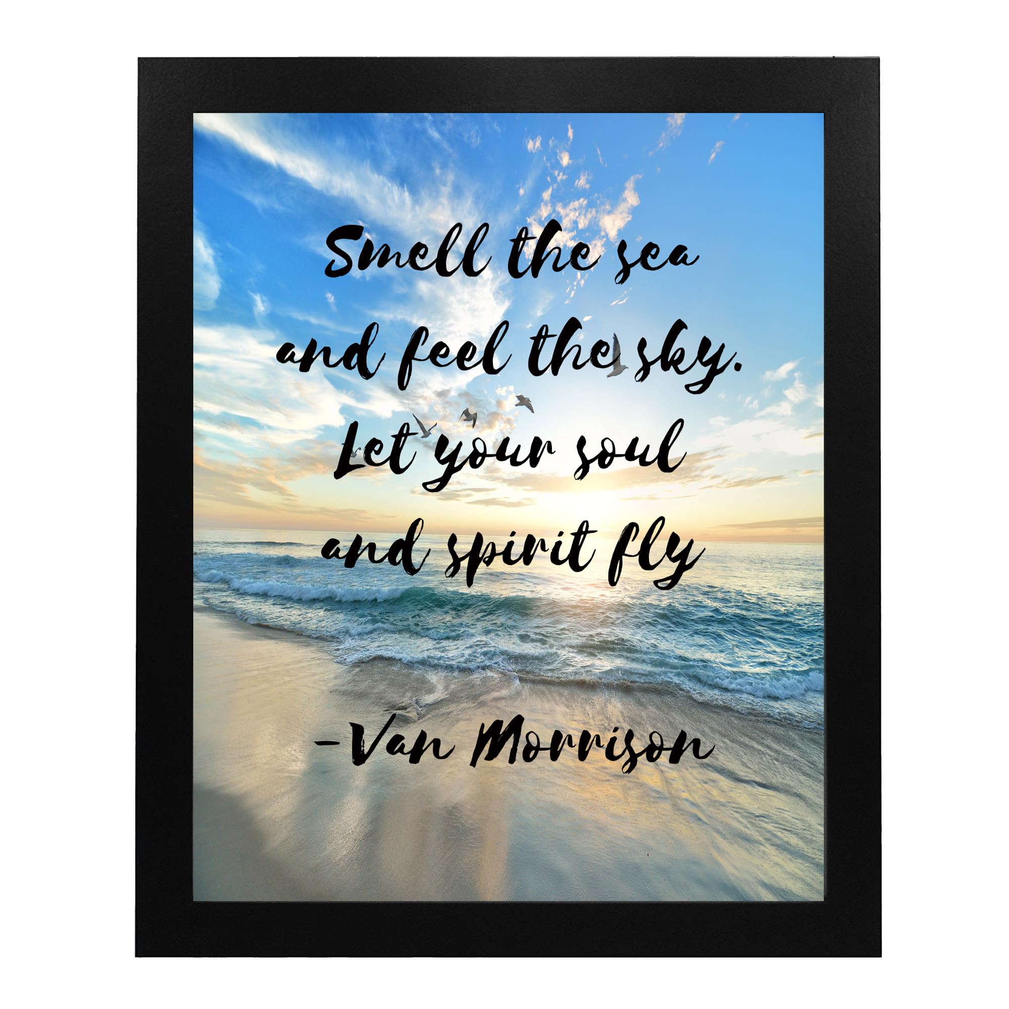 Van Morrison Music Wall Art Print - Into the Mystic Song Poster for Beach, Music Room, Office & Home Decor (8x10 Unframed) | Perfect for Living Room, Bedroom & Gift Giving