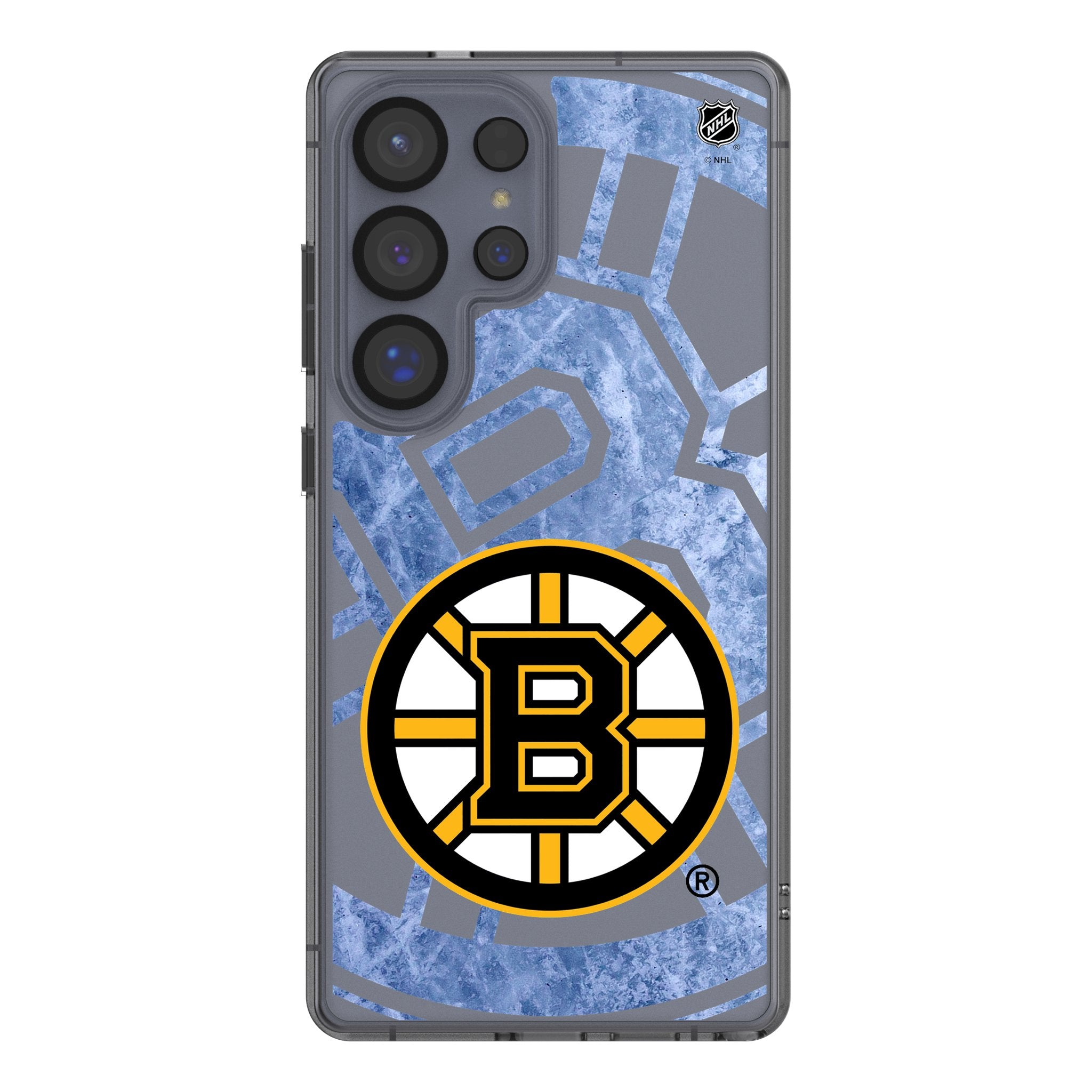 Boston Bruins Ice Tilt Clear Phone Case for Samsung Galaxy - Shatterproof Protective Cover with Team Logo - Perfect for Hockey Fans & Game Day Accessories
