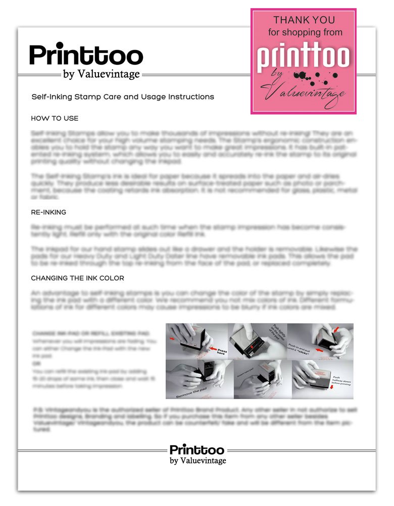 Custom Self Inking Address Stamp - Personalized Family Return Stamp for Mail & Envelopes