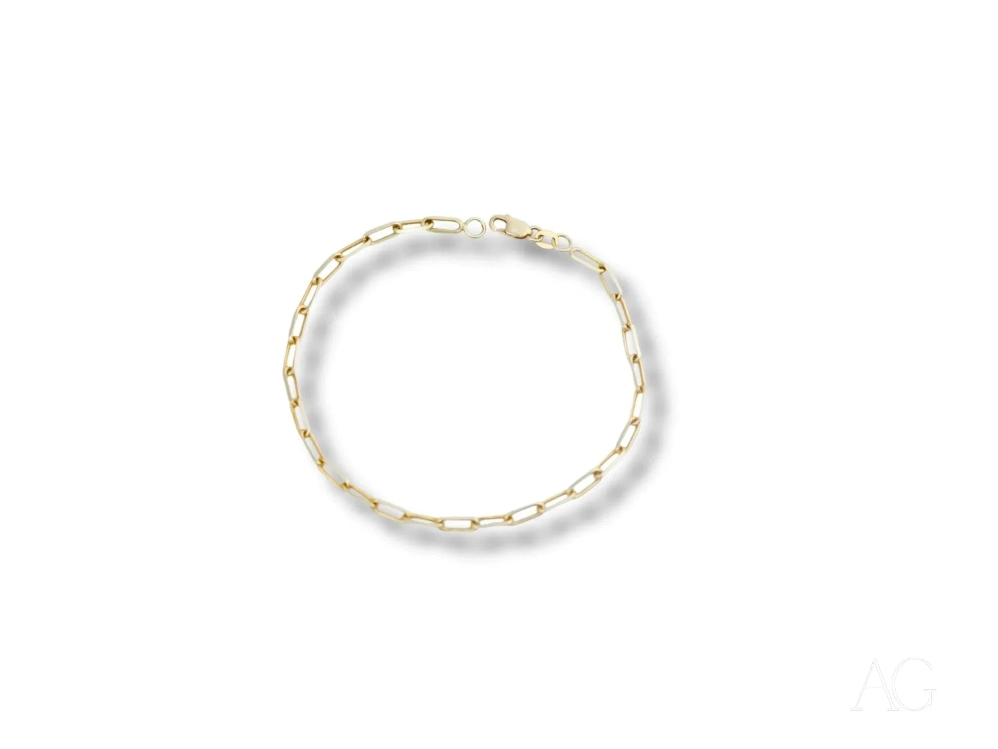 18K Gold Link Bracelet for Women - Elegant & Timeless Jewelry Gift for Anniversary, Birthday & Special Occasions
