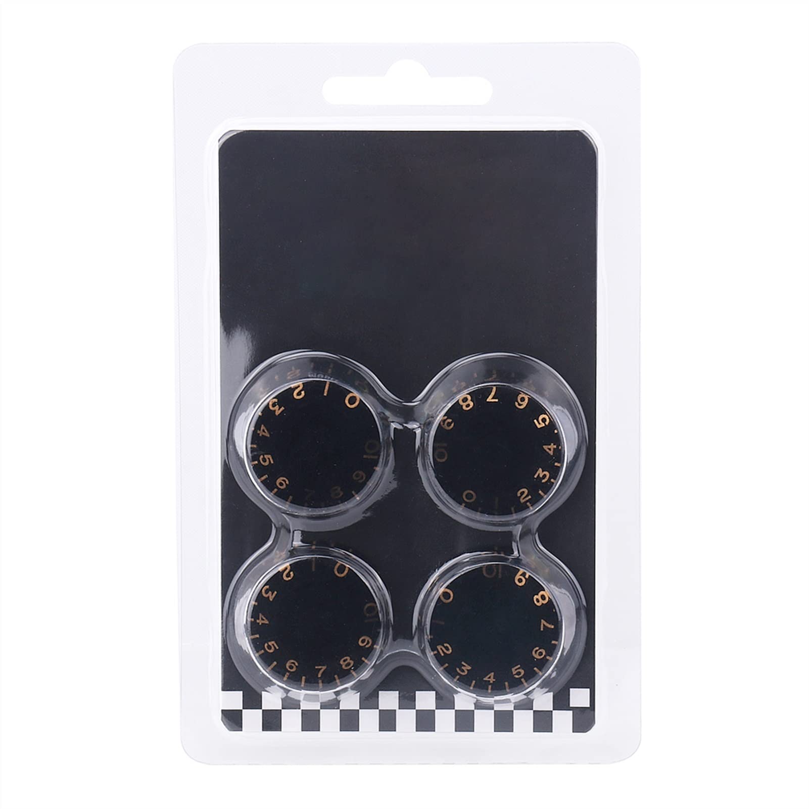 4 Pcs Black Gold Acrylic Guitar Knobs - Metric Size Volume & Tone Control for Electric Guitar Parts & Accessories - Perfect for DIY Guitar Upgrades & Customization