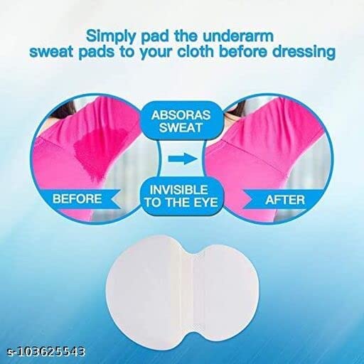 KIRA Disposable Underarm Sweat Pads for Men & Women - Sweat Proof, Odor Control & Stain Protection (10 Pads/Pack) - Perfect for Gym, Work & Daily Activities