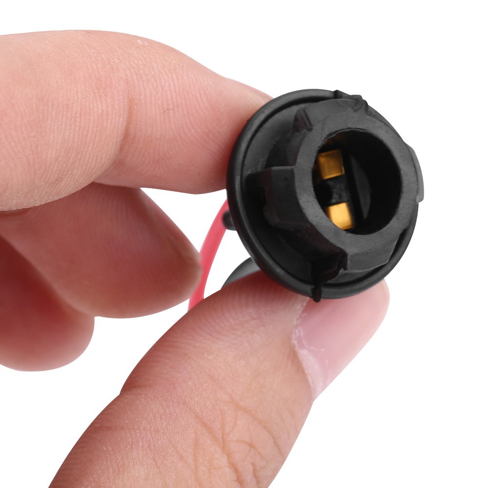T10 LED Wedge Light Base Adapter - T10 Lamp Socket for Electric Cars & Motorcycles - Perfect for Interior, Dashboard, and License Plate Lighting