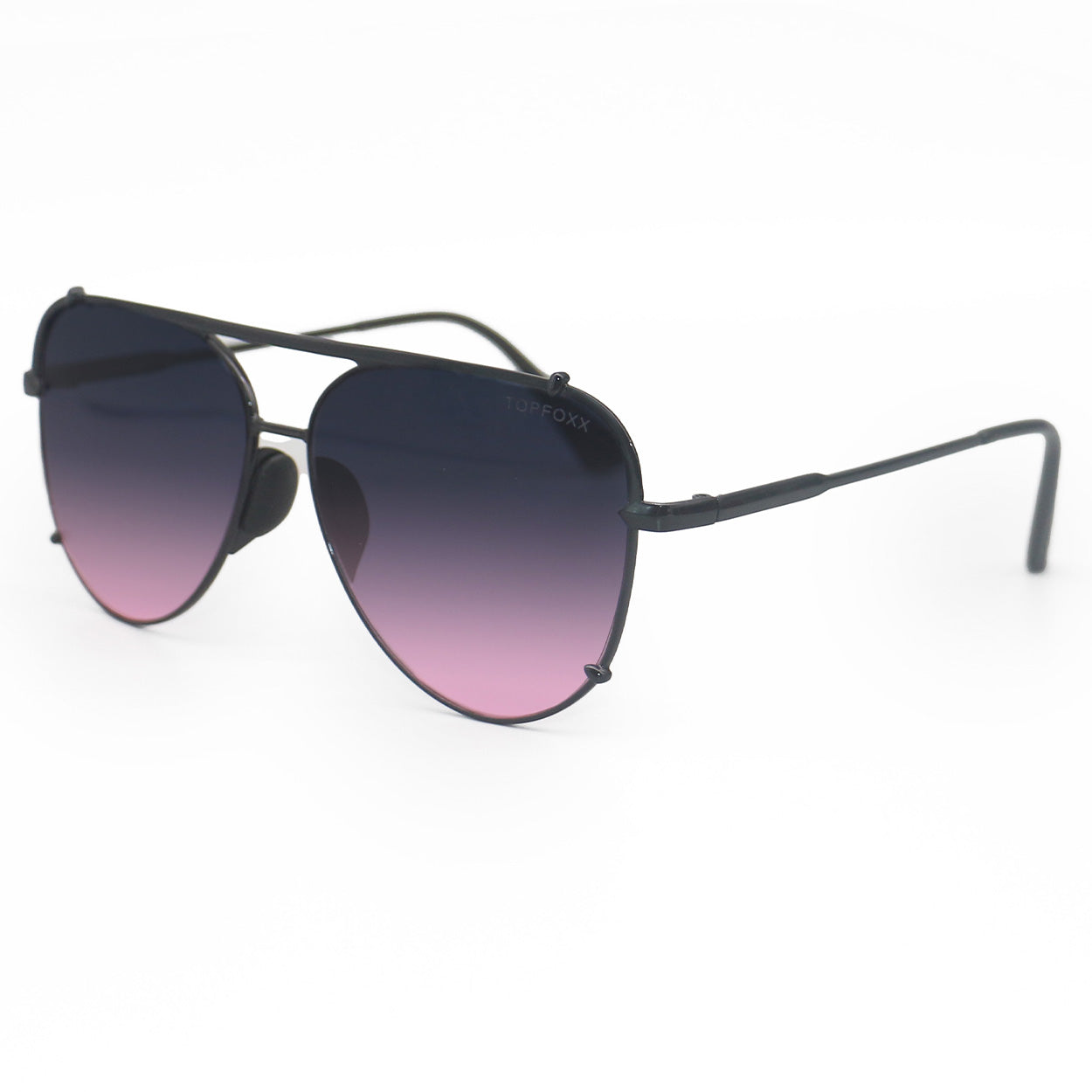 Tangle-Free Faded Purple & Pink Aviator Sunglasses for Women - Trendy UV Protection Shades for Driving, Beach & Outdoor Activities