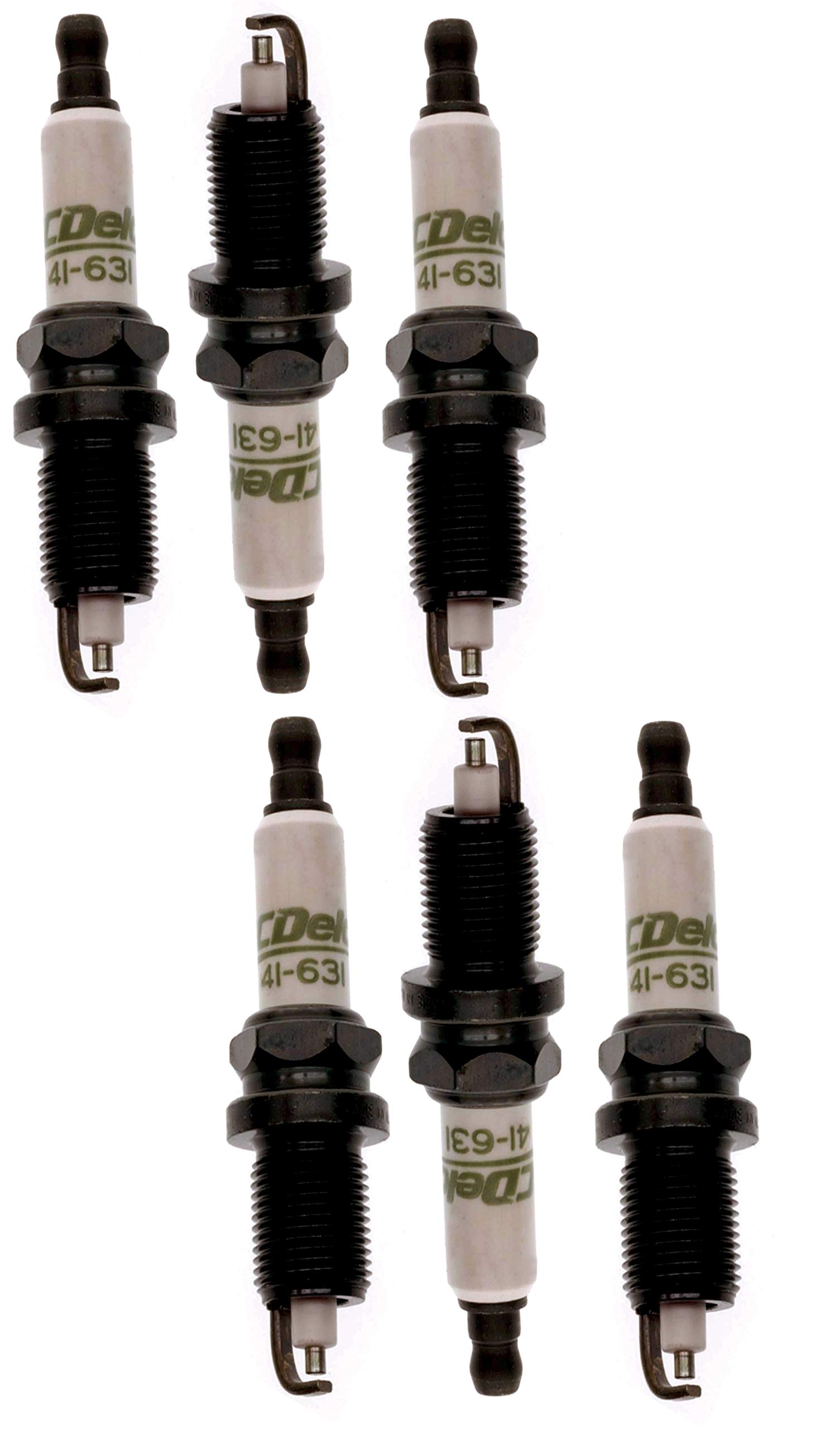 6 Pack Spark Plugs .035 Gap Compatible with Jeep Wrangler, Dodge Intrepid, Plymouth Prowler & More - High Performance Ignition for Off-Roading, Towing & Daily Driving
