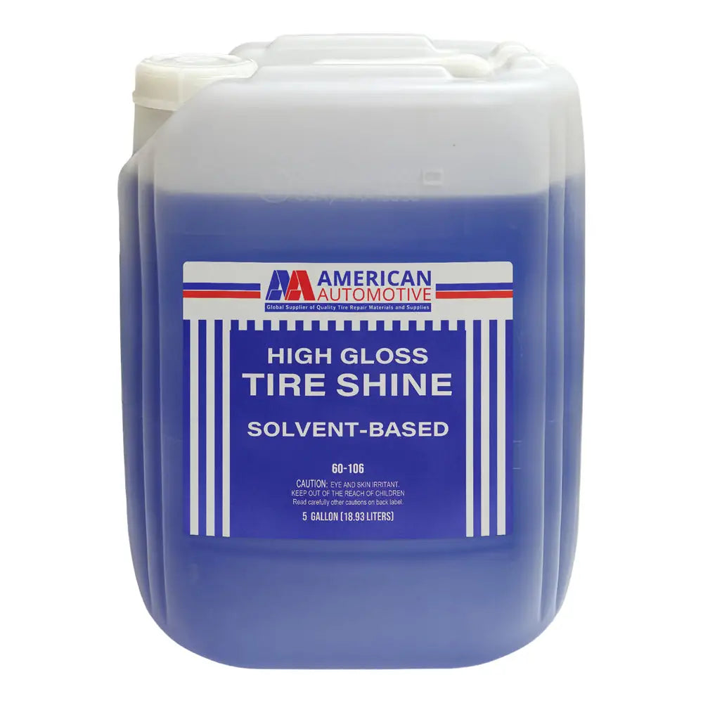 AA 5 Gallon High Gloss Tire Shine - Solvent-Based Tire Polish for Cars, Trucks & Motorcycles - Long-Lasting Shine & UV Protection - Perfect for Auto Detailing & Car Shows