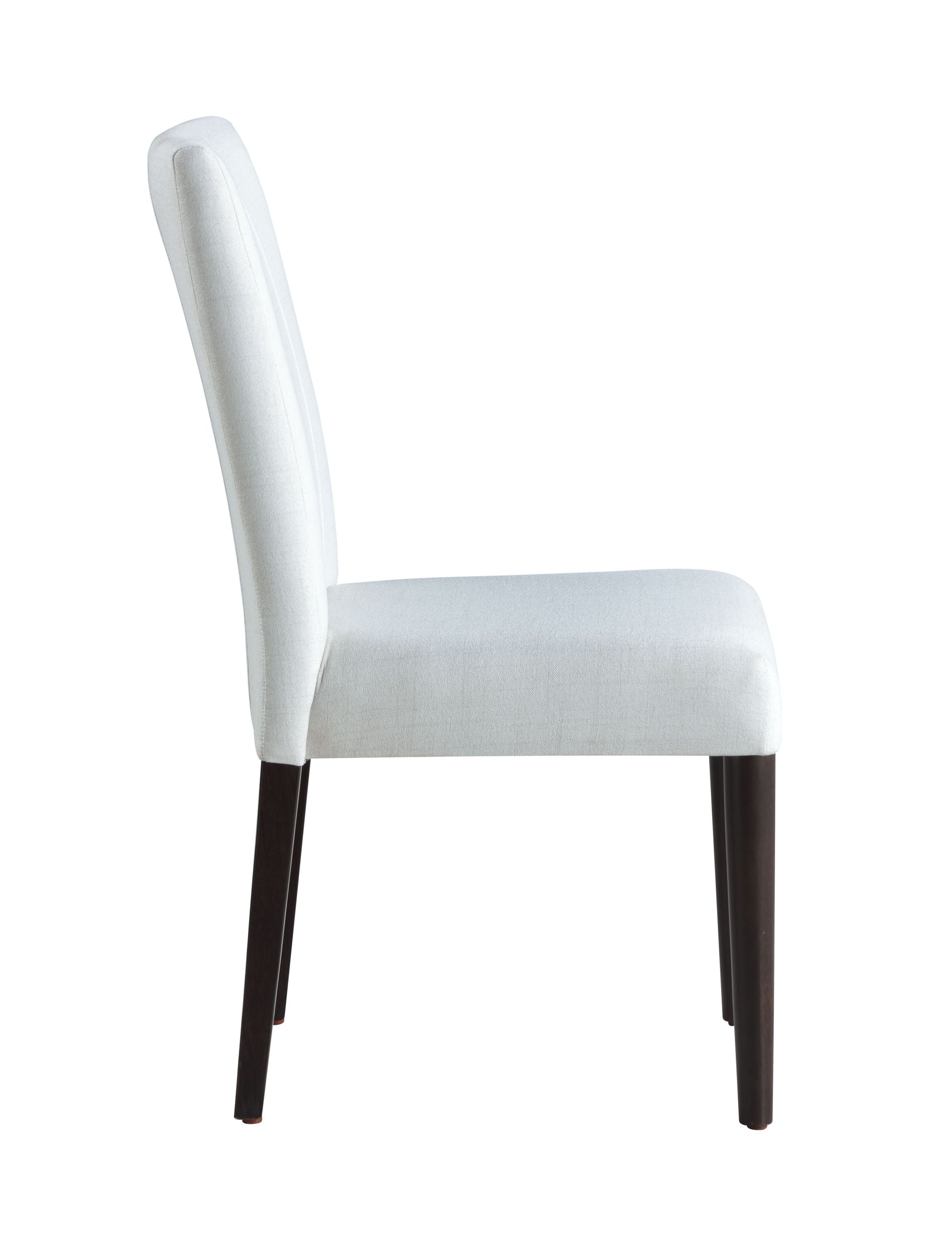 Carena White Finish Side Chairs (Set of 2) - Modern Dining Room Chairs for Kitchen, Breakfast Nook, or Office - Comfortable & Stylish Seating Solution