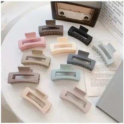 Alamodey 4-Piece Non-Slip Hair Clips for Women - Strong Hold Jaw Clamp Hair Claws in Multicolor | Perfect for Ponytails, Buns & Everyday Styling