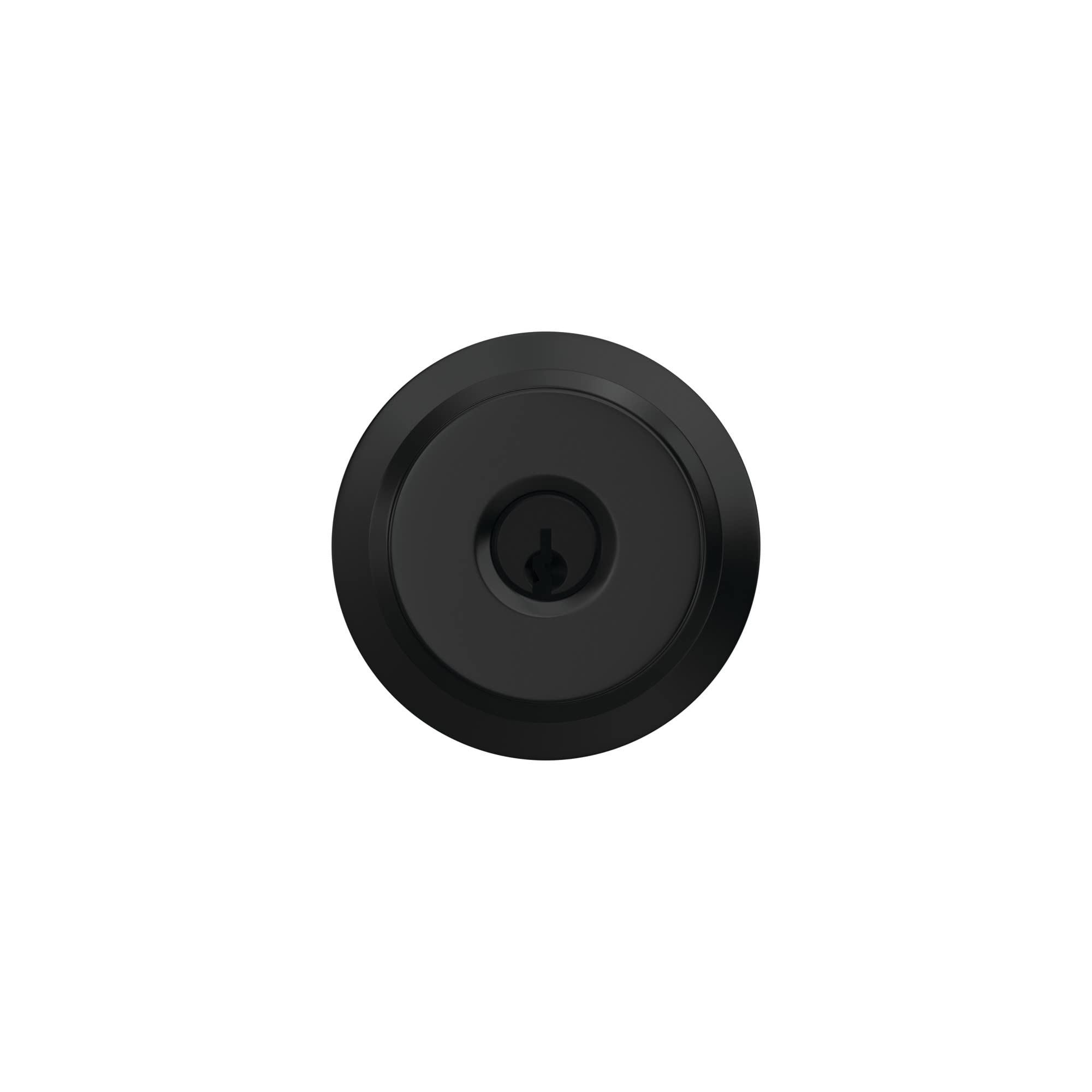 Schlage F51A BWE 622 Bowery Keyed Entry Door Knob - Matte Black Finish for Home Security & Interior/Exterior Doors