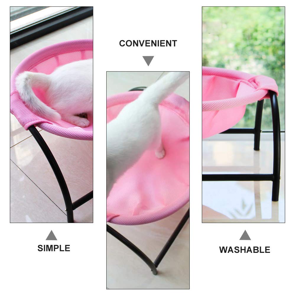 TEHAUX Warm Cat Hammock Bed - Plush Washable Pet Nest for Winter Sleep