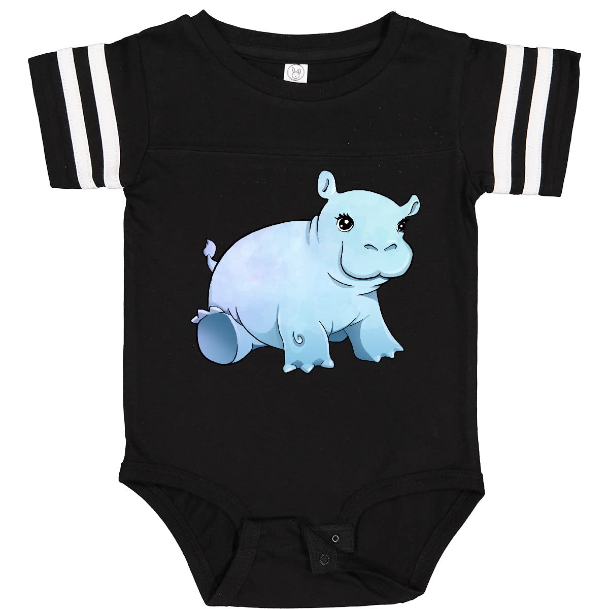 Inktastic Cute Baby Hippo Bodysuit - Soft Cotton Onesie for Newborns & Infants - Perfect for Playtime, Photos & Gifts