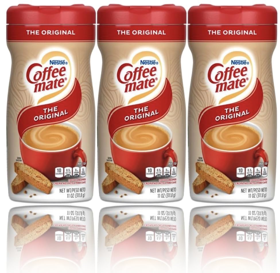 Coffee Mate Original Powdered Coffee Creamer, 11 Ounce (3-Pack) - Non-Dairy Creamer for Coffee & Tea - Perfect for Office, Home & Travel Use