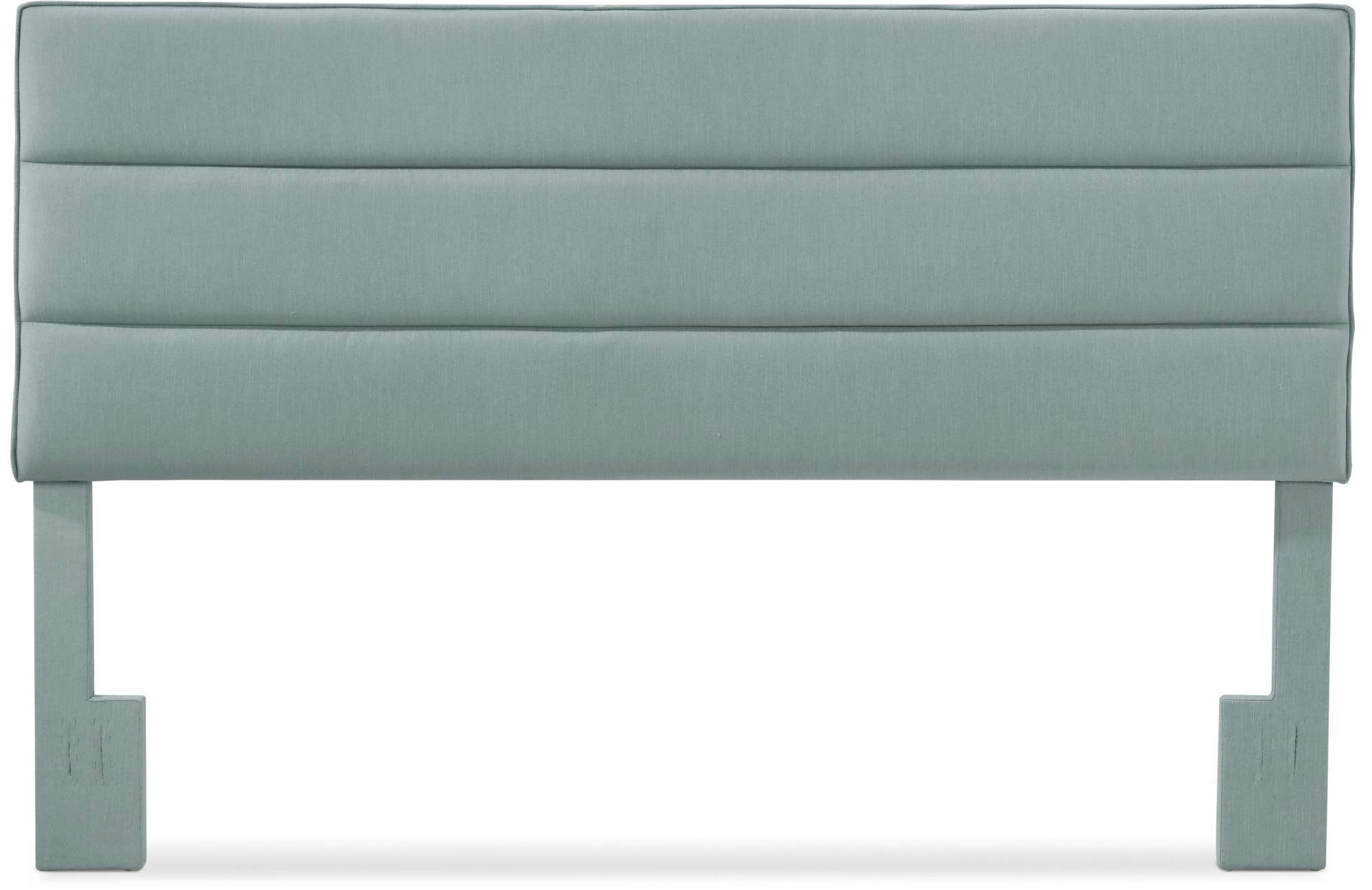 Serta Palisades Collection Upholstered Padded Headboard - Modern Tufted Design with Soft Linen-Textured Fabric, Eastern King Size, Navy Blue - Perfect for Master Bedroom Decor & Luxury Bed Frame Enhancement