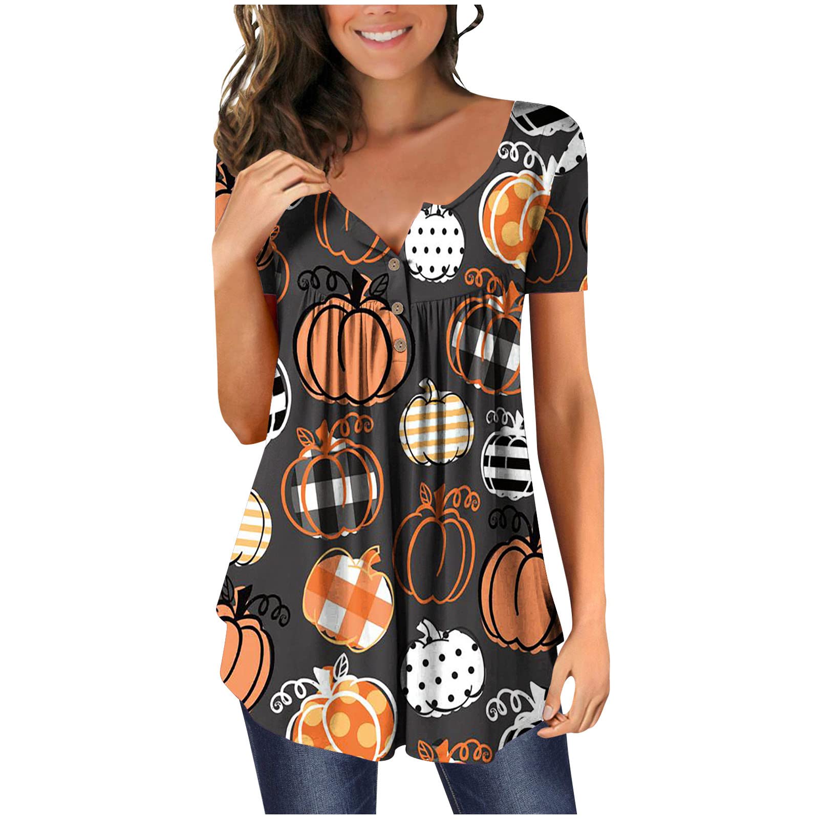 Women's Casual Long Sleeve Tunic Tops - Flowy Lace & Henley Blouses for Leggings | Button Up Shirts for Work & Weekend Outfits