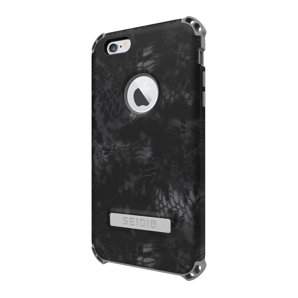 Durable Dilex Shockproof Case with Metal Kickstand for iPhone 6 Plus/iPhone 6s Plus - Kryptek Typhon Camo Design | Perfect for Outdoor Adventures & Daily Protection
