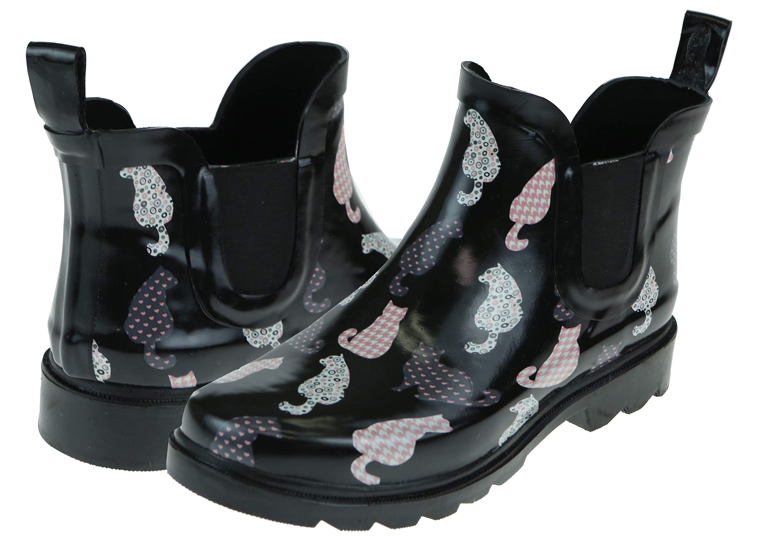 Capelli New York Women's Jodhpur Rubber Rain Boots - Waterproof & Stylish for Outdoor, Gardening & Rainy Day Wear