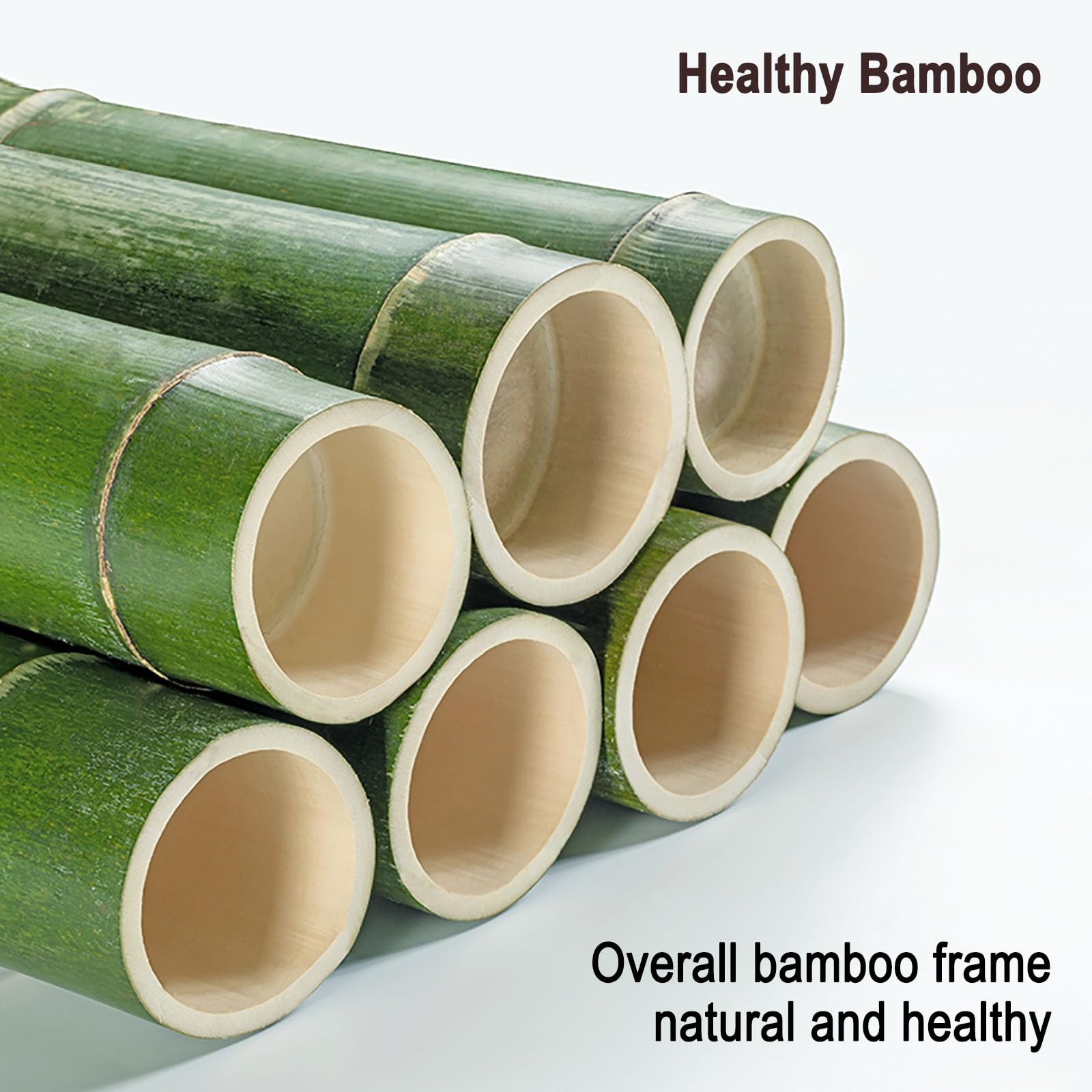 ZMHPLKH Natural Bamboo Display Cabinet with Glass Doors - Flip-Top Design, Dust-Proof & Easy Assembly - Perfect for Showcasing Collectibles, China, or Home Decor