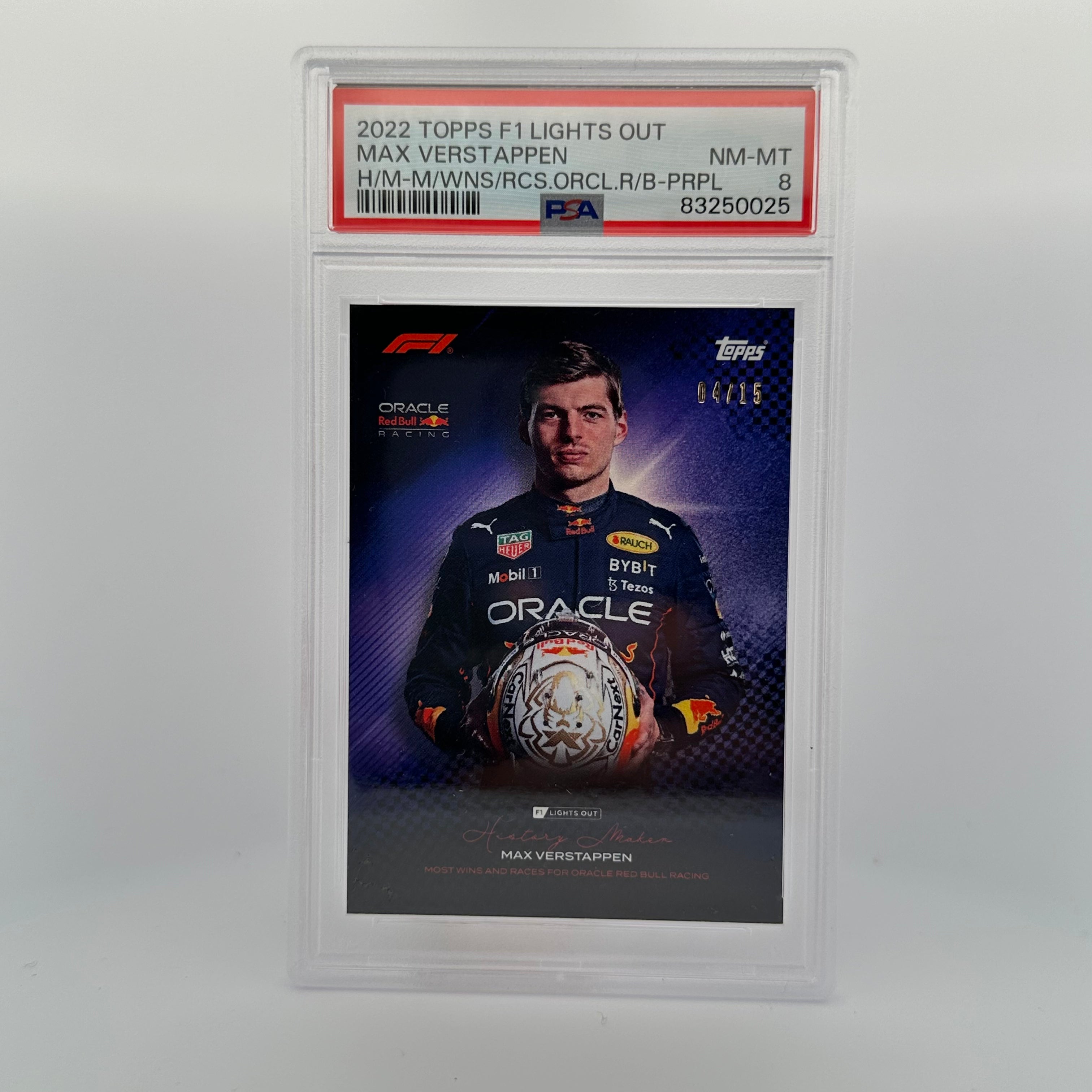 PSA 8 Graded 2004 Max Verstappen 