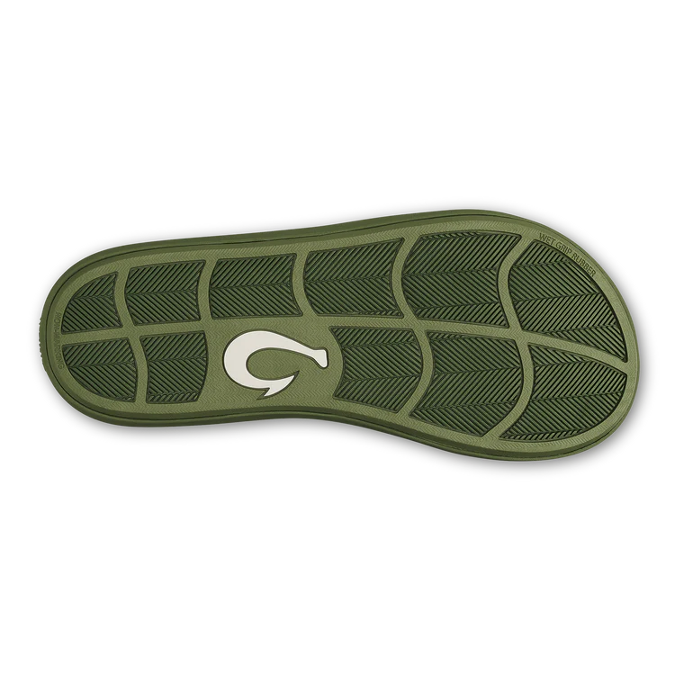 Olukai Pili Moss Men's Sandals - Comfortable & Durable Flip Flops for Beach, Pool & Casual Wear