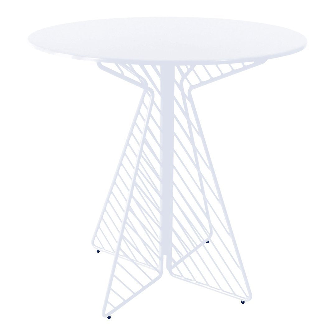 Bend Goods Cafe Table - Outdoor Bistro Table for Patio, Garden, Restaurant & Coffee Shop - Durable Metal Dining Table with Umbrella Hole - Perfect for Backyard, Poolside & Commercial Use