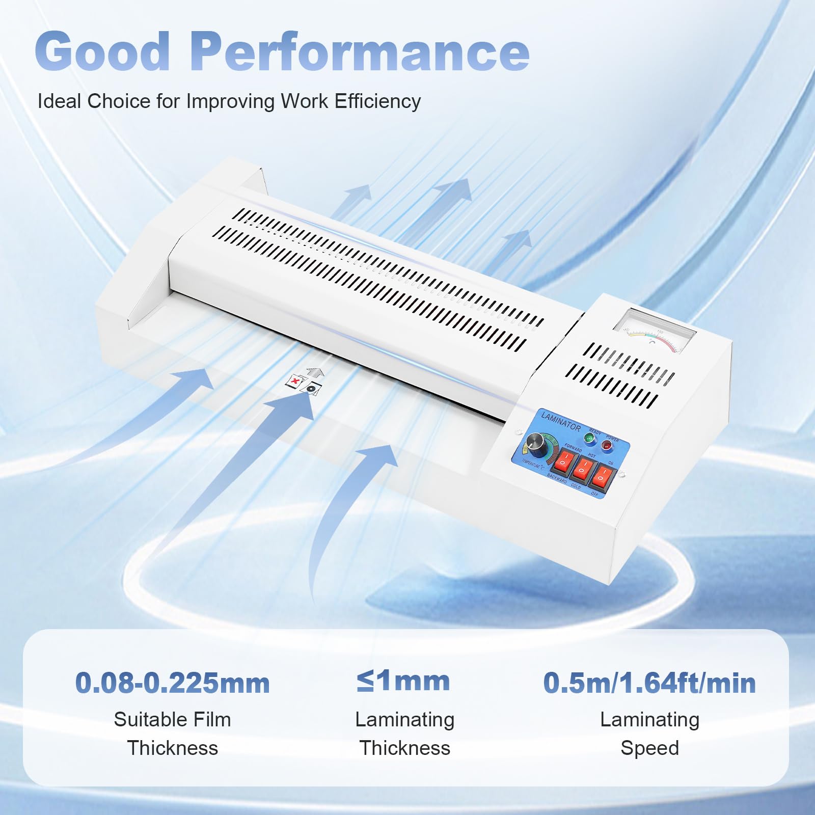 A3 A4 Hot & Cold Film Laminator Machine - 13 Inch Thermal Laminating Equipment with Roller System for Home & Office Use | Perfect for Document Protection, Photo Preservation, and Craft Projects
