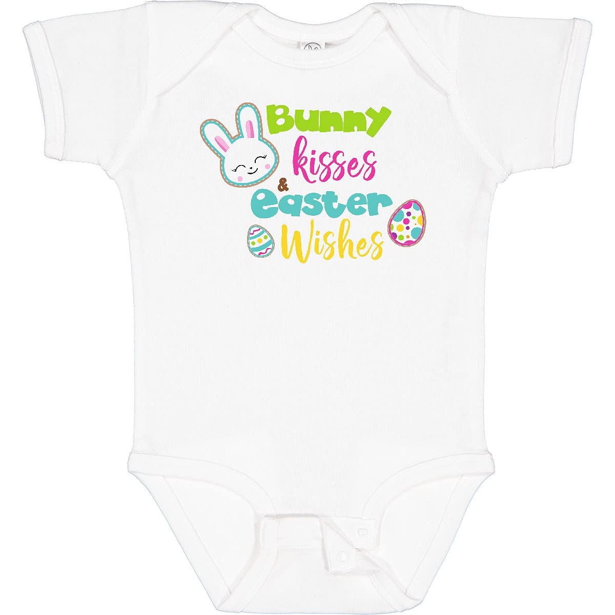 Easter Bunny Kisses Baby Bodysuit - Cute Easter Egg Outfit for Infants