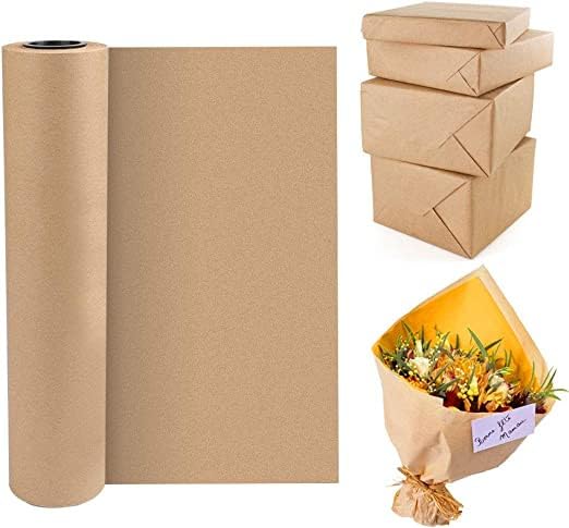 Premium Brown Kraft Wrapping Paper Roll - 20