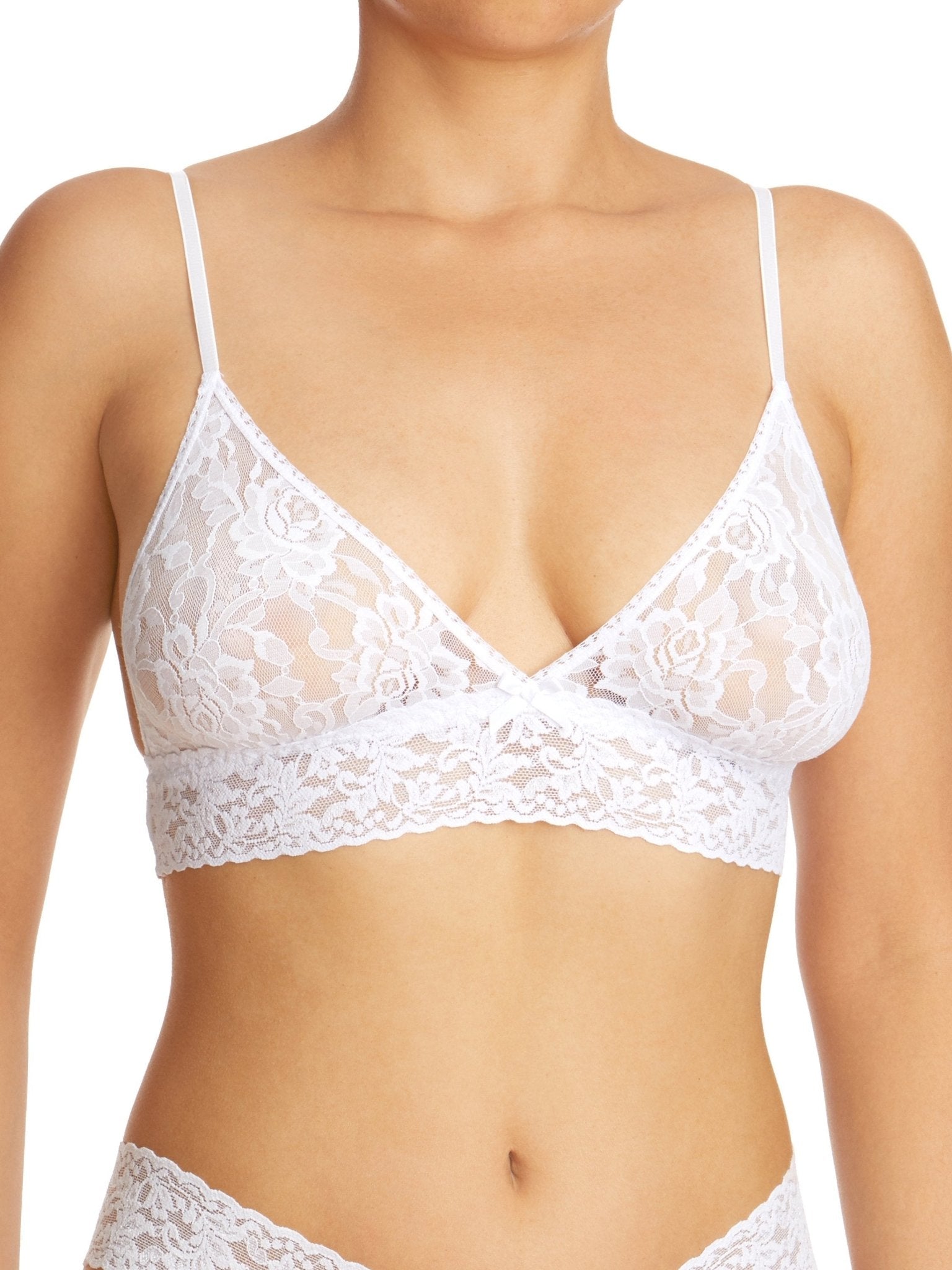 Signature Lace Triangle Bralette - Comfortable Wireless Bralette for Women | Perfect for Yoga, Lounge & Everyday Wear