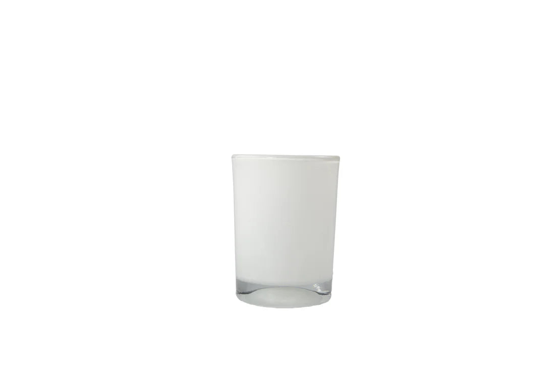 Classic Frosted Glass Votive Candle Holders - Set of 6, Small Candle Containers for Wedding Centerpieces, Table Decor, Romantic Dinner Lighting, Holiday Home Decor