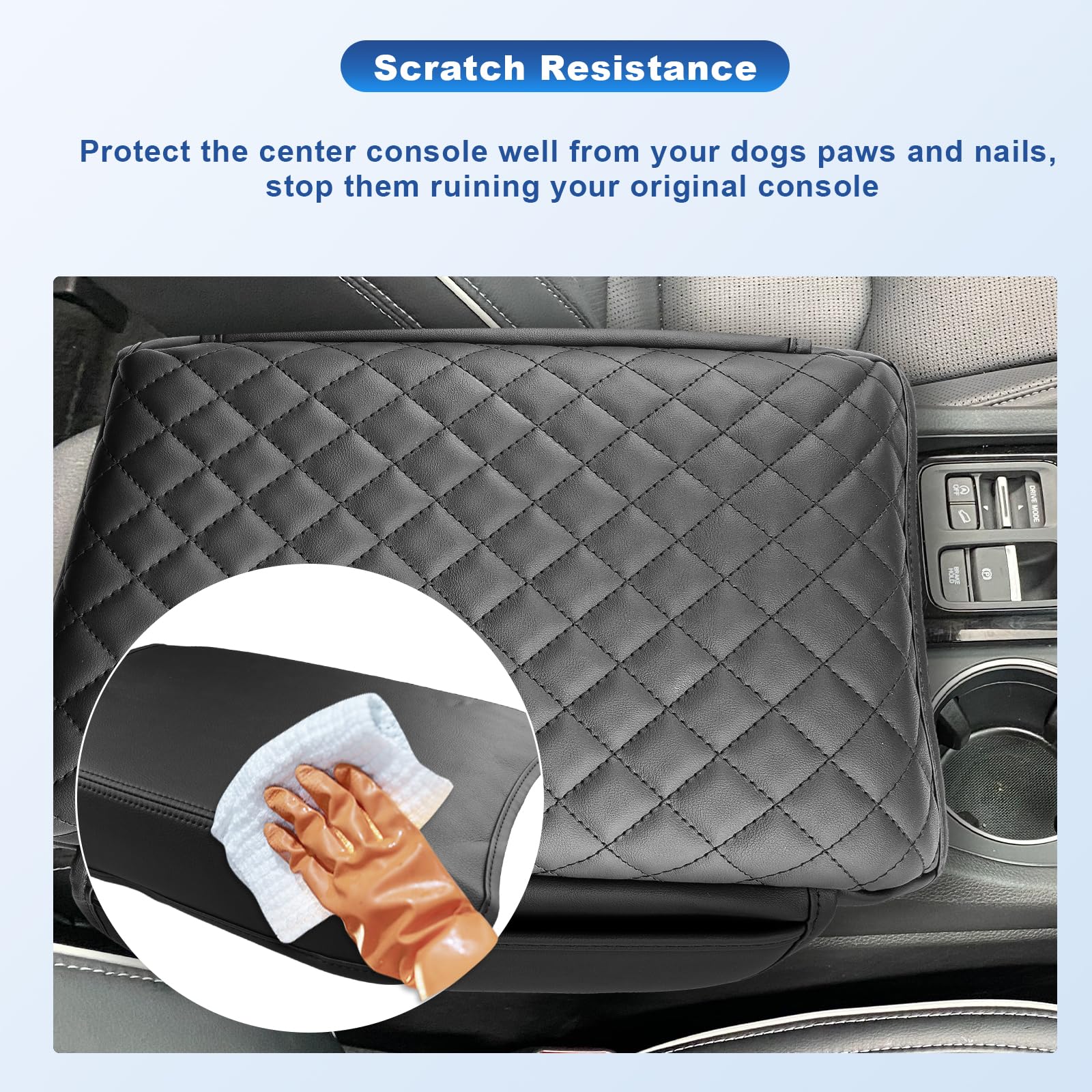 2023-2025 Honda Pilot Center Console Cover | Fits 2023-2025 Pilot, 2024-2025 Ridgeline & 2024-2026 Passport | Premium Armrest Cushion Pad | Comfort Upgrade for Long Drives & Daily Commutes