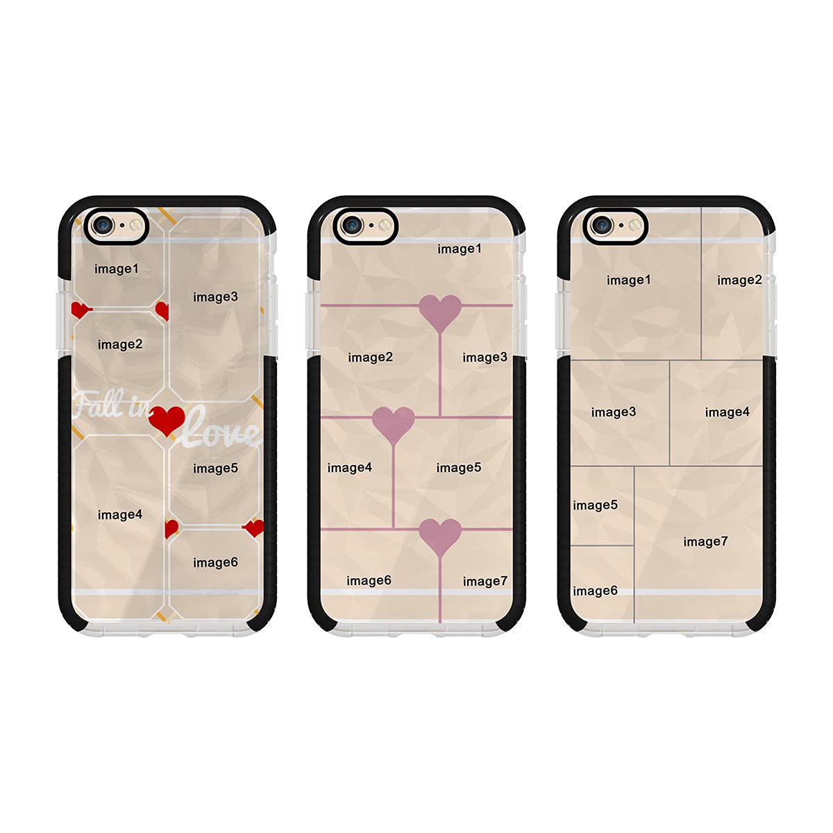 Custom iPhone 6 Plus/6S Plus Phone Case - Personalized Photo Collage Cover with Impact Protection | Perfect Birthday, Christmas & Valentine's Gift for Friends | Durable Black Protective Case for Everyday Use & Special Occasions