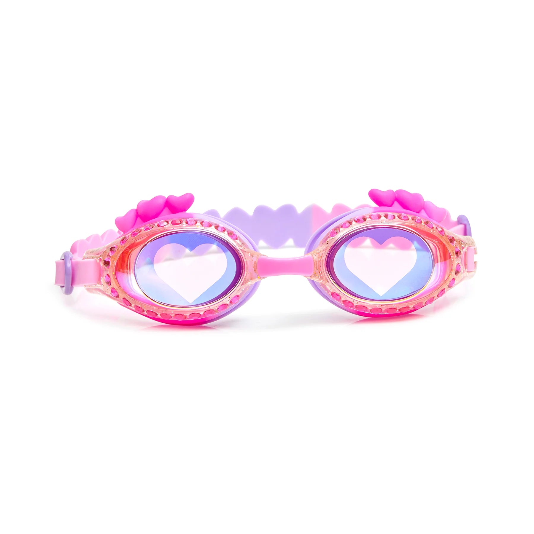 Bling2o Kids Swim Goggles - True Luv Pink | Anti-Fog UV Protection Swimming Goggles for Girls & Boys | Perfect for Pool, Beach & Water Sports