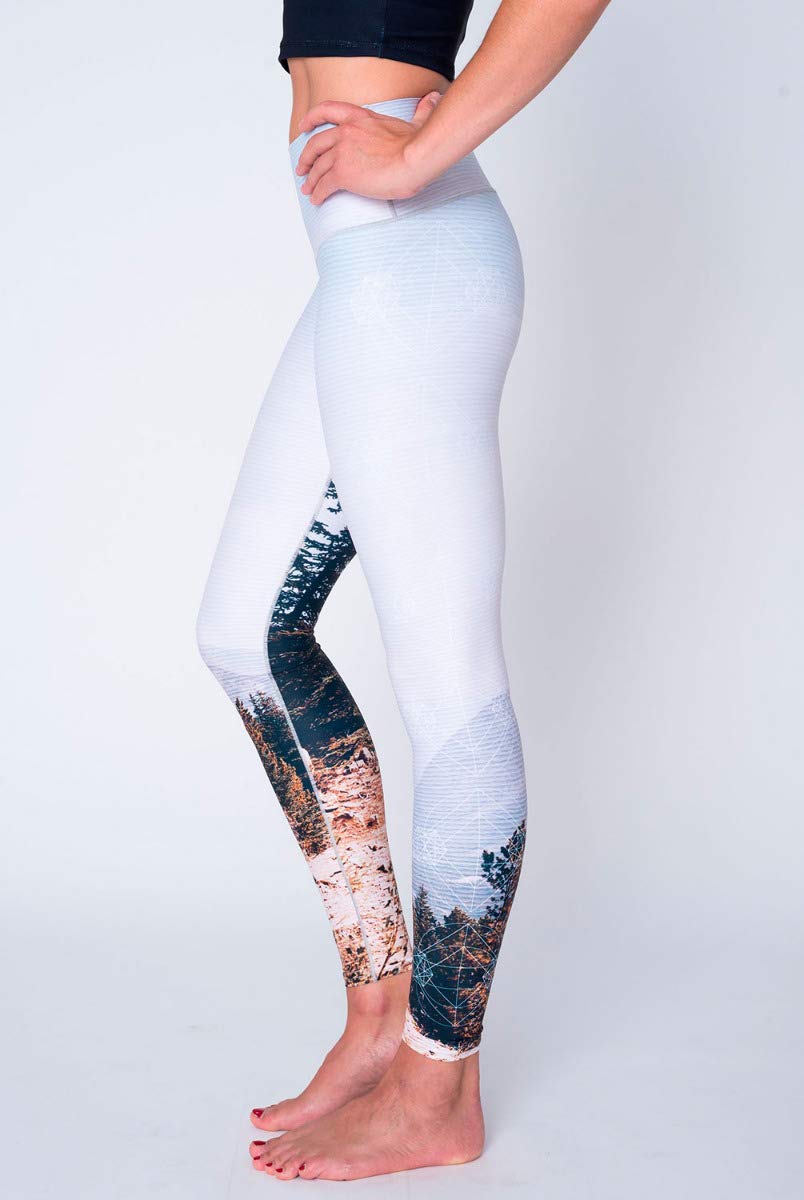 Colorado Threads Mountain Vista Yoga Pants for Women - High Waisted Workout Leggings with Pockets for Running, Gym & Lounge Wear