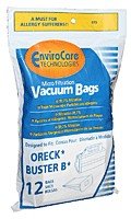 Oreck Buster B Vacuum Bags - 12 Pack Replacement Filters for Oreck XL Vacuum Cleaners - Perfect for Pet Hair, Allergies & Deep Cleaning at Home