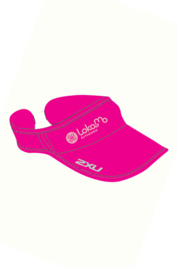 Lokamo Pink Sun Visor for Women - UV Protection Adjustable Headband for Driving, Running, Outdoor Sports & Summer Activities