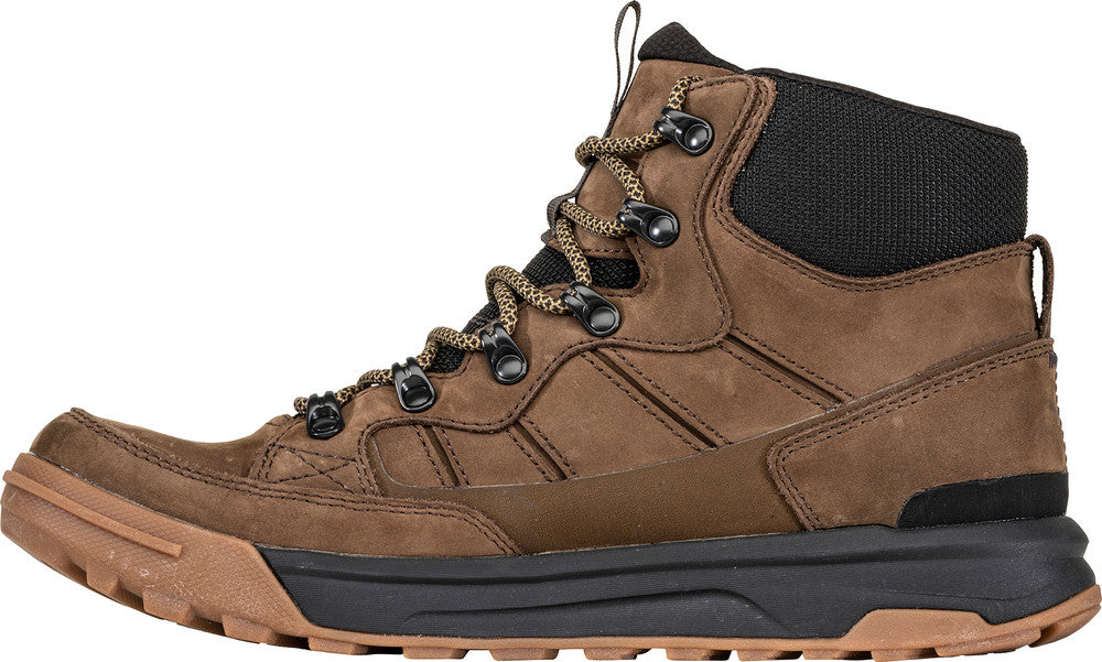 Burke Mid Leather B Dry Waterproof Boots for Men - Durable Waterproof Hiking & Work Boots - Ideal for Outdoor Adventures, Construction & Winter Wear
