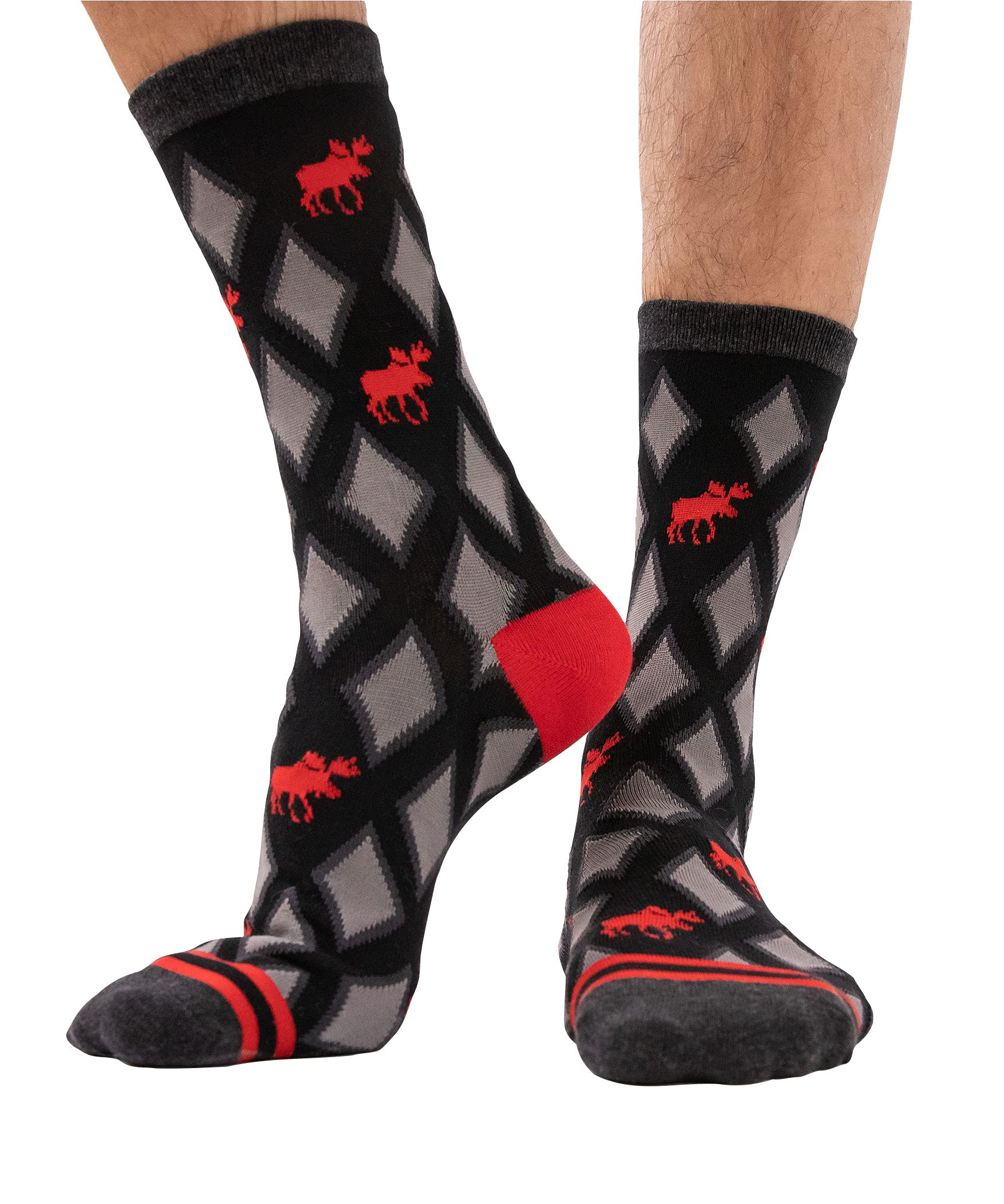 Funny Novelty Crew Socks Bundle for Men & Women - Lazy One Comfortable Cotton Socks - Perfect for Gifts, Holidays & Everyday Wear