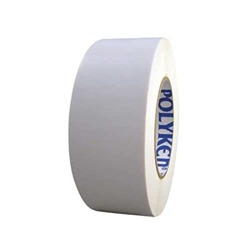 Polyken 510 White Gaffer's Tape 72mm x 50M (3in x 55yds) - Strong Cloth Tape for Stage, Photography & Event Setup - No Residue, Matte Finish