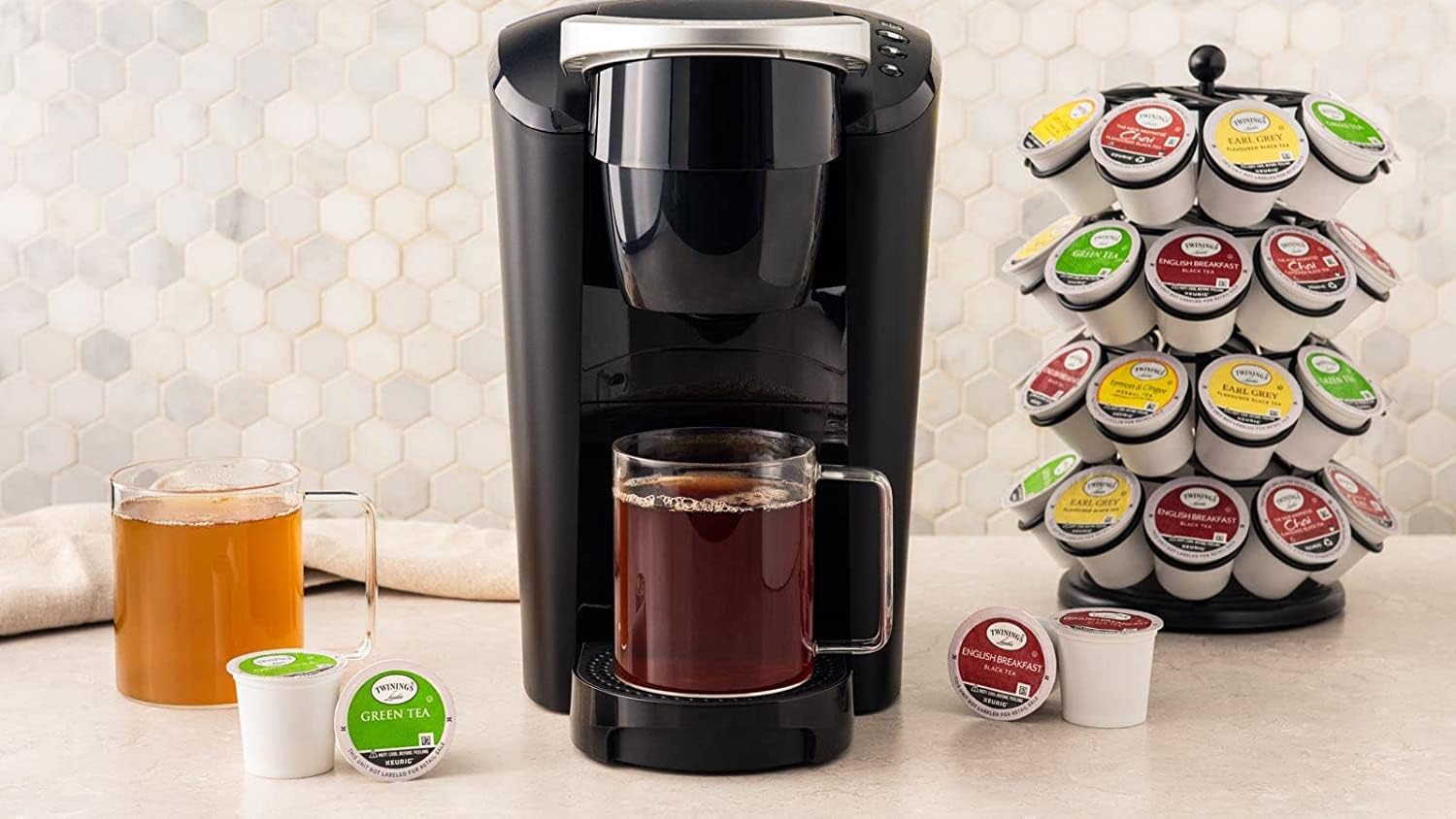 Twinings English Breakfast Tea K-Cup Pods for Keurig - 120 Count (Pack of 5) | Naturally Caffeinated, Smooth & Robust Black Tea | Perfect for Morning Boost, Office Break or Afternoon Relaxation