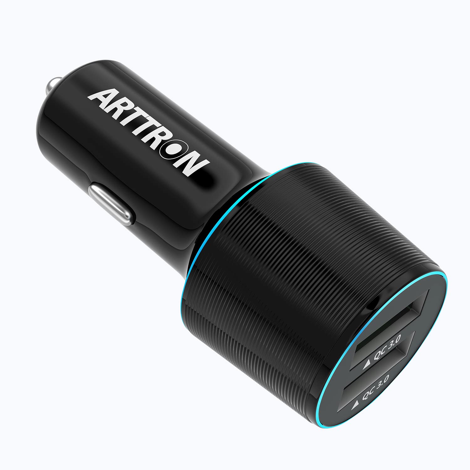 Fast Charging USB Car Charger 34W Dual Port QC 3.0 - ARTTRON Flush Fit Car Adapter for iPhone 15 Pro Max/14/13/12/11/X, iPad Air/Mini 3, Samsung Note 9/S10/S9 - Perfect for Road Trips & Daily Commutes